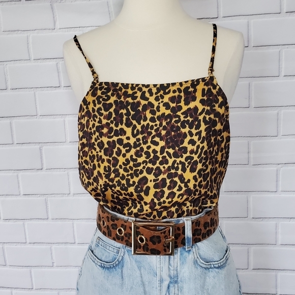 KENDALL&KYLIE leopard cami.M. Preowned - Picture 1 of 7